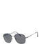 Paolo Moss Men's Sunglasses with Gray Metal Frame and Gray Lens