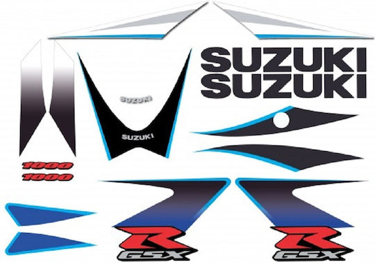 Full Stickers Set 20pcs Custom Suzuki Gsx-r 1000 Blue White 2006 K6