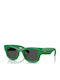 Ray Ban Wayfarer Puffer Unisex Γυαλιά Ηλίου με Πράσινο Κοκκάλινο Σκελετό και Πράσινο Φακό Rb4940 6834/87