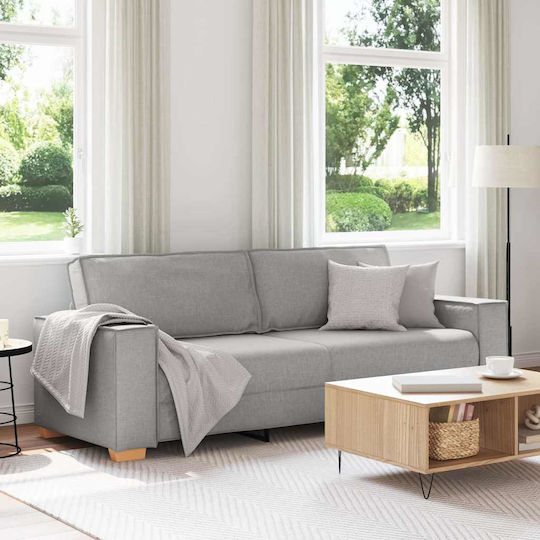 Dreisitzer Sofa Grau 220x78x84cm
