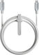 Nomad Kevlar Braided USB 2.0 Cable USB-C male - USB-C 240W White 3m