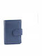 Small Leather Women's Wallet Classic Blue