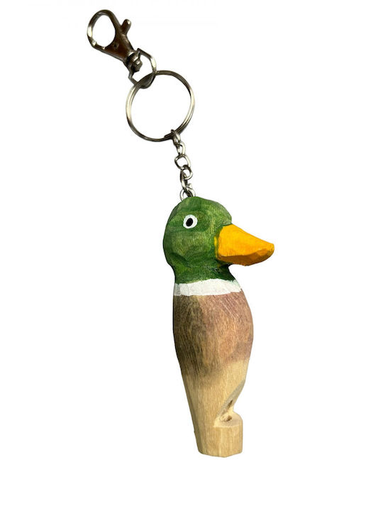 Wooden Art Wooden Keychain Animal – Duck 0717
