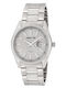 3Guys Men's Watch Battery with Silver Metal Bracelet