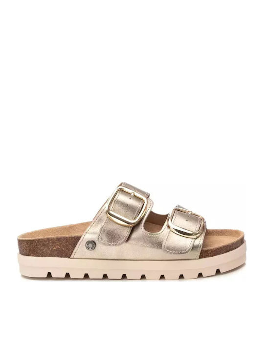 Refresh Δερμάτινα Γυναικεία Σανδάλια Flatforms ...