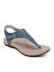 Women's Flat Sandals in Blue Color
