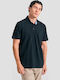 Polo Short Sleeve Black Blouse