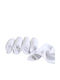Kotonia Home Satz Babyhandtücher 5 Stück Weiß Gewicht 600gr/m²