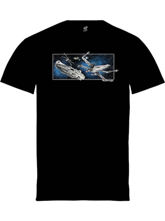 Pegasus Unisex Schwarz Bedruckte Blusen Star Wars Raumschiffe Rebellion