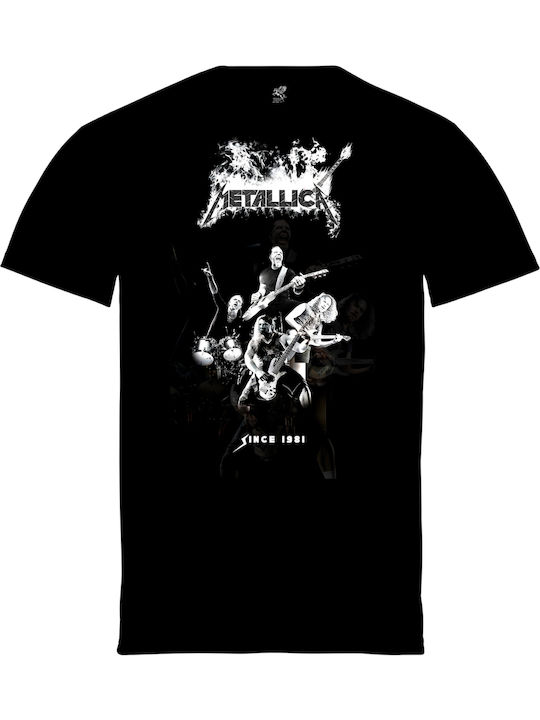 Bedruckte Bluse Pegasus Schwarz Metallica Seit 1981