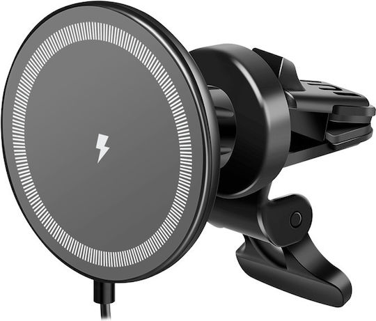 Logilink Car Holder Magnetic Support Iphone Usb-a Max 15w Overvoltage Protection Black "pa0333"