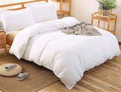 Kotonia Home Πάπλωμα Ξενοδοχείου Λευκό Διπλό 200x220εκ. Βαμβακερό Kotonia Home Πάπλωμα Ξενοδοχείου Λευκό Διπλό 200x220εκ. Βαμβακερό