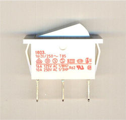 Rocker On-Off Switch – On-Off Single Pole SPDT 3 Pin 16 3 A/250VAC Opening 10.0x30.0mm 33x14x35mm Marquardt 1603-0101