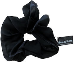 Beauty Salon Elastice Pentru Păr Scrunchy Negru Mare Satinat