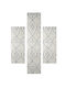 Klonaras Σετ Μοντέρνα Χαλιά Κρεβατοκάμαρας Cream KL472672 3τμχ