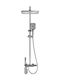 Wattarino Verstellbare Duschsäule mit Armatur Gray