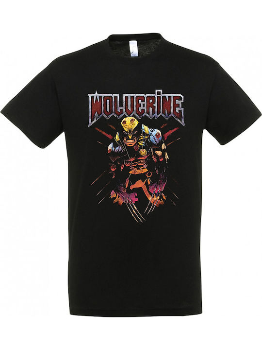 Ανδρικό Μπλουζάκι Stedman Μαύρο Σχέδιο Wolverine Dp3436