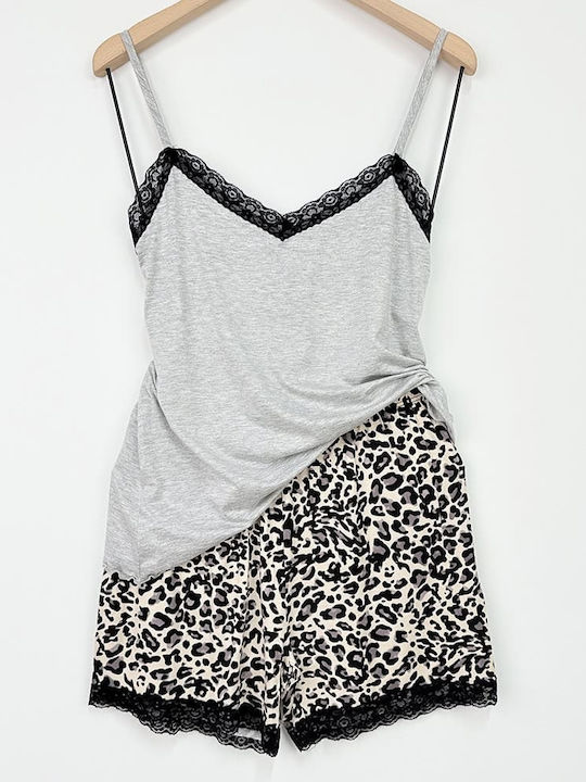 Sorrisino Summer Women's Pyjama Set Gray