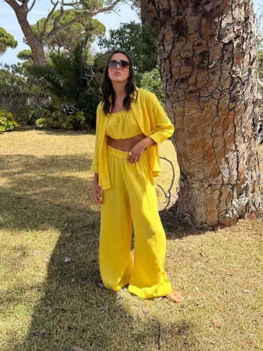 Achilleas Accessories Women's Pants Beachwear Yellow