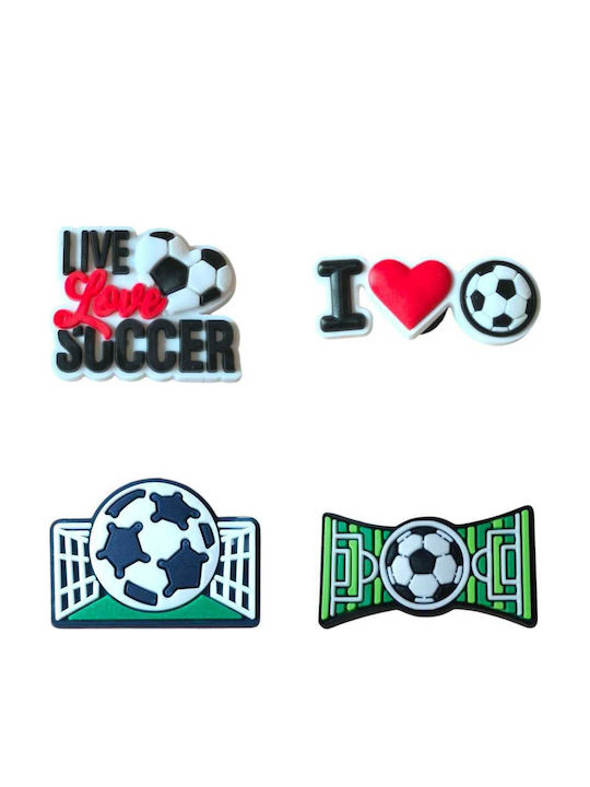 Crocs Jibbitz Decorative Shoe Football Multicolour 10018-911