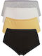 Βαμβακερά High Waist Women's Slip MultiPack GREY/WHITE/BLACK/BEIGE
