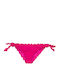 Bikini Slip με Κορδονάκια Φούξια