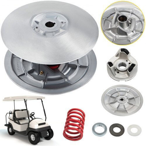 Vevor Golf Cart Secondary Driven Power Clutch Kit Metal Surface Drive Clutch 1985-2007 Driven Clutch Kit Compatible Yamaha Low End G2-G28 Golf Cart Spring