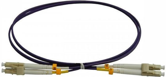 Emtex Fo Patchkabel Lc Pc-lc Pc Mm Om4 50/125 Lszh Mantel 3,0mm Duplex 15m