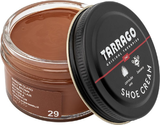Tarrago Shoe Cream 50 Ml Light Brown 29 Βαφή Υποδημάτων Απόχρωση Tarrago 29 Light Brown