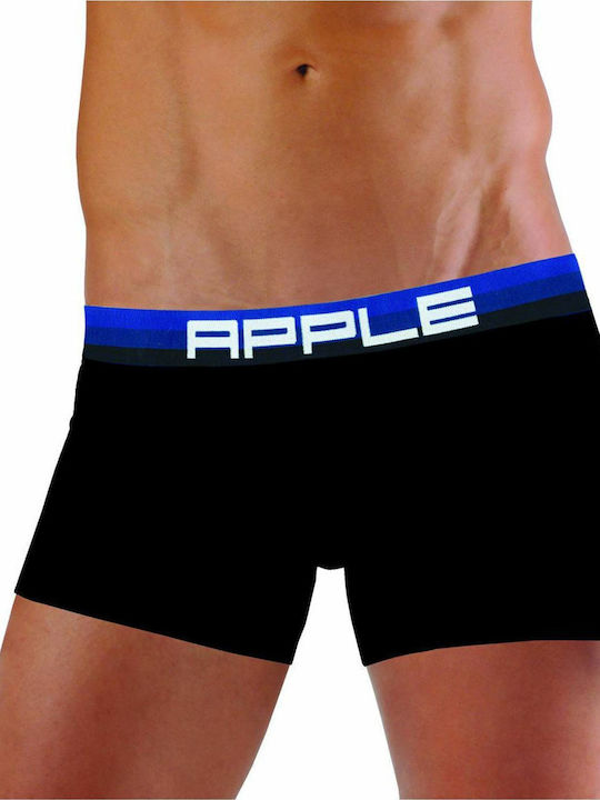 Apple Boxer 0110936 Ανδρικό Μποξεράκι Μαύρο/Μπλε