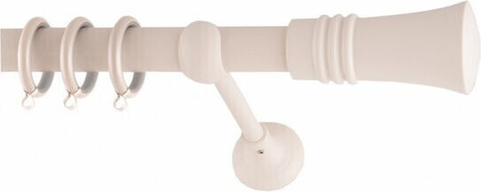 Frans Metalic Galerie pentru perdele Samos Simplu Φ25mm 200buc Light Beige