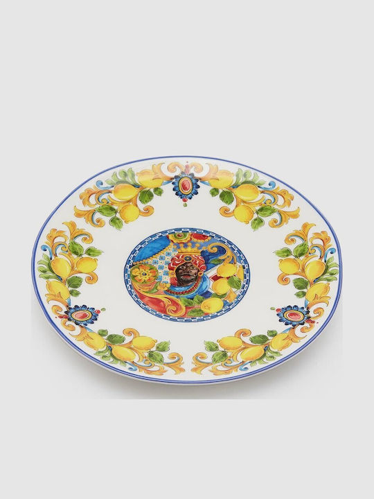 EDG Round Ceramic Decorative Platter Multicolour 29x29cm