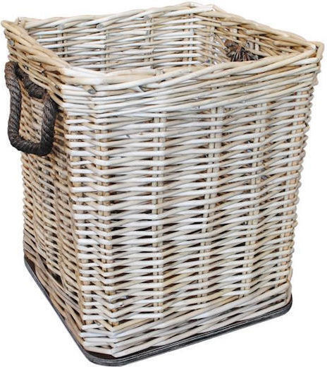 Atmosphera Decorative Basket Wicker Gray 40x40x45cm