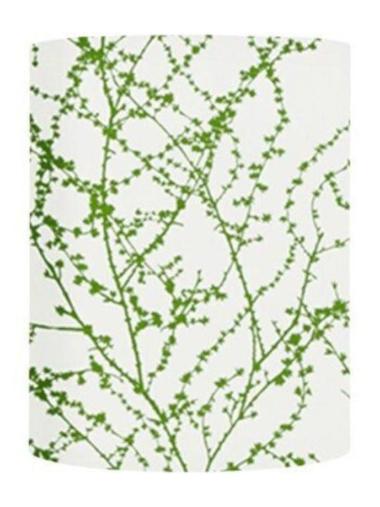 Καπέλο Φωτιστικού 1xe14 Πράσινο Κλαδιά Λινό Branches Sh101021-e Ebb&flow Sh101021-e Πράσινο