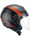 CGM 167M Flo Dot Black Red Motorcycle Helmet Jet ECE 22.06 1050gr