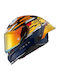 Nexx X.R3R Glitch Racer Orange/blue Motorcycle Helmet Full Face DOT / ECE 22.06 1350gr with Pinlock