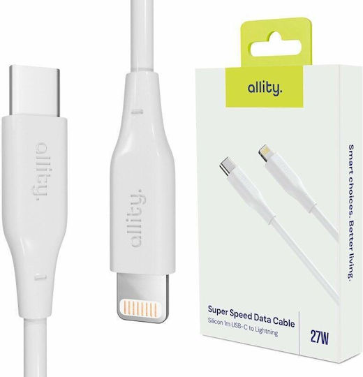 Allity USB-C zu Lightning Kabel 27W Weiß 2m