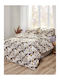 Peiraiki Patraiki Set Cearșafuri Single 100x200cm. Glow Grey 3buc