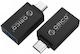Orico Μετατροπέας micro USB male σε USB-A female 1τμχ CBT-UM01-SV