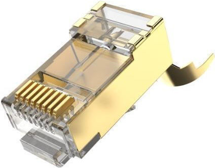 RJ-45 FTP Connector Vention IDHR0-10 Cat 8 10 Pcs Per Set Gold