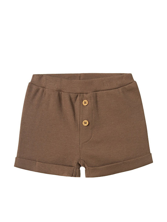 Șort/Salopetă Copii din Material Textil Maro