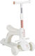Byox Kids Scooter Velvet Royal 3-Wheel with Seat White