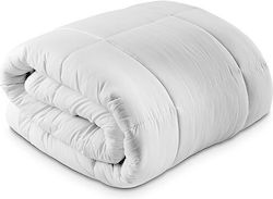 Kotonia Home Πάπλωμα Ξενοδοχείου Λευκό Μονό 140x200εκ. Microfiber Kotonia Home Πάπλωμα Ξενοδοχείου Λευκό Μονό 140x200εκ. Microfiber