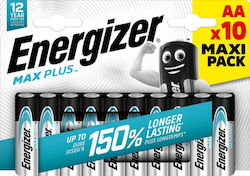 Energizer Max Plus Алкални Батерии AA 1.5V 10бр