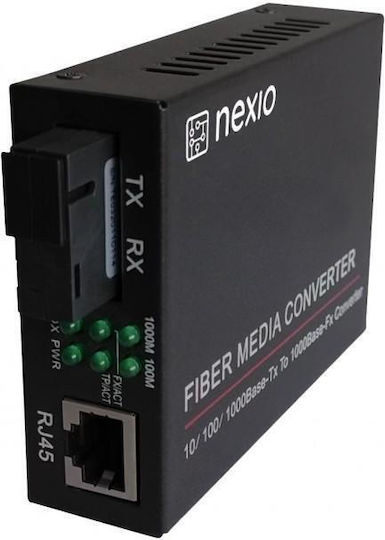 Mediaconverter 10/100m 1550/1310nm Wdm Type B Sm 20km Sc Nexio