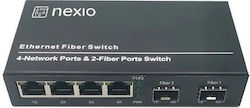 Mediaconvertor 10 100 1000m 4 Porturi Rj45 2 Sloturi Sfp Nexio Mediaconvertor 10 100 1000m 4 Porturi Rj45 2 Sloturi Sfp Nexio