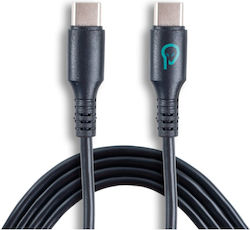 Spacer Power Data Cable Smartphone Usb Type-c M To Usb Type-c M Pvc Bag Packaging 1m Black "spdc-typec-typec-pvc-bk-1.0" Green Stamp 0.08 Lei