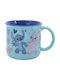 Disney Stitch & Angel Collection Κούπα Κεραμική Μπλε 355ml