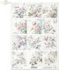 Reispapier Decoupage A4 – Romantische Blumen Ro...