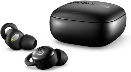 Urbanista Porto In-ear Bluetooth Handsfree Ακουστικά με Αντοχή στον Ιδρώτα και Θήκη Φόρτισης Μαύρα